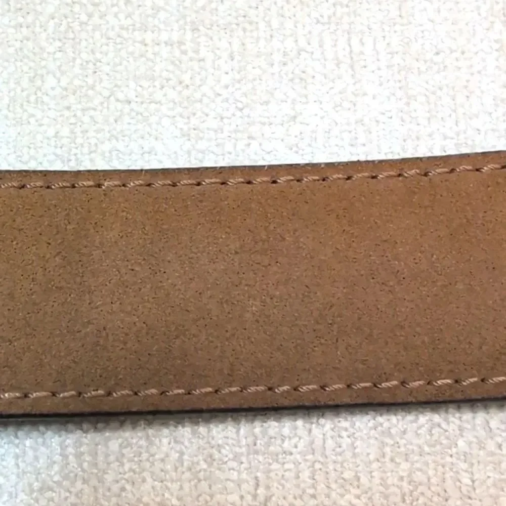 Linea Pelle Double Prong Suede Leather Belt Size M